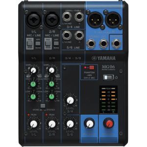 YAMAHA MG06 | 6-channel Compact Mixer