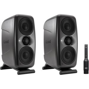 IK MULTIMEDIA ILOUD Mtm Mkii Black | Compact Studio Monitors | Pair W/ Arc Mic