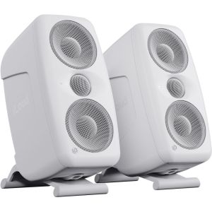 IK MULTIMEDIA ILOUD Mtm Mkii White | Compact Studio Monitors | Pair W/ Arc Mic