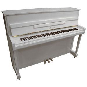 YAMAHA B2 Pwh 44.5" Upright Piano In Beautiful Polished White With Matching Bench