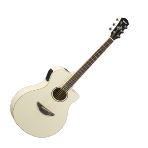 YAMAHA APX600VW White Acoustic Electric Guitar