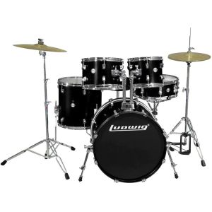 LUDWIG ACCENT Fuse 5-piece Drum Kit 20/14/12/10/sd With Hardware & Wuhan Cymbals