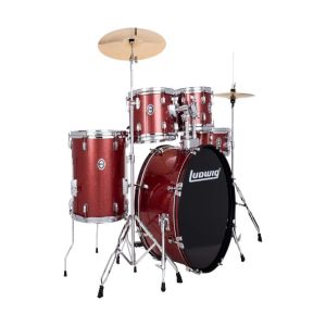 LUDWIG ACCENT Fuse 5-piece Drum Kit 20/14/12/10/sd With Hardware & Wuhan Cymbals