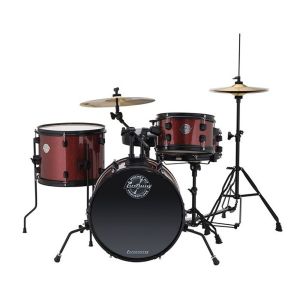 LUDWIG POCKET Kit Complete Beginner Drum Kit, Wine Red Sparkle