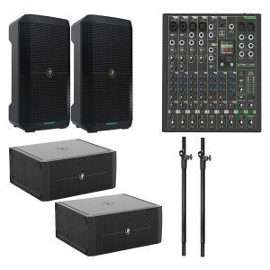 MACKIE THUMP Go Complete Battery-powered Pa System | 2 Go, 2 Sub, 1 Profx10go, 2 Pole