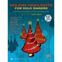 ALFRED HOLIDAY Highlights For Solo Singers By Andy Beck Cd Included