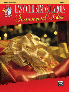 ALFRED EASY Christmas Carols Instrumental Solos For Mallet With Cd