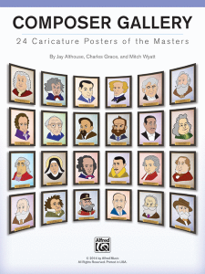 ALFRED COMPOSER Gallery 24 Caricature Posters Of The Masters, 9
