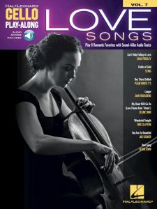 HAL LEONARD LOVE Songs Cello Play-along Volume 7 With Audio Acceess