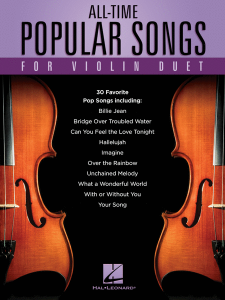 HAL LEONARD ALL-TIME Popular Songs For Violin Duet