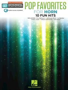 HAL LEONARD POP Favorites For Horn Easy Instrumental Play-along With Audio Access