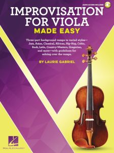 HAL LEONARD IMPROVISATION For Viola Made Easy By Laurie Gabriel With Audio Access