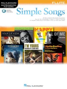 HAL LEONARD SIMPLE Songs Instrumental Play-along For Flute With Audio Access