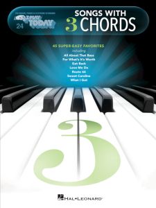 HAL LEONARD SONGS With 3 Chords Ezplay Today Vol 24 For Organ/piano/electric Keyboard
