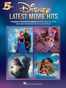 HAL LEONARD DISNEY Latest Movie Hits For 5-finger Piano