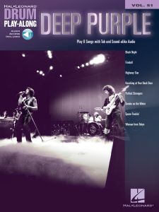 HAL LEONARD DEEP Purple Drum Play-along Volume 51 Composed By Deep Purple For Drum