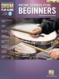 HAL LEONARD MORE Songs For Beginners Drum Play-along Volume 52 For Drum
