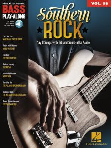 HAL LEONARD SOUTHERN Rock From Bass Play-along Volume 58 For Bass