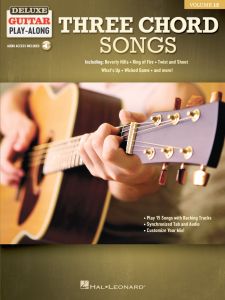 HAL LEONARD THREE Chord Songs Deluxe Guitar Play-along Volume 12 For Guitar