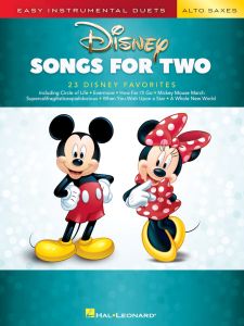 HAL LEONARD DISNEY Songs For Two Also Saxes Easy Instrumental Duets