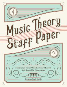 HAL LEONARD MUSIC Theory Staff Paper With Keyboard Layout & Space For Note-taking