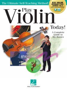 HAL LEONARD PLAY Violin Today Beginner's Pack Method Book Level 1 & 2 By Kaitlyn Hahn
