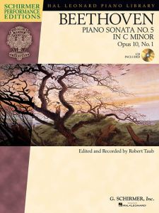 G SCHIRMER BEETHOVEN Piano Sonata No 5 In C Minor Opus 10 No 1 Cd Included