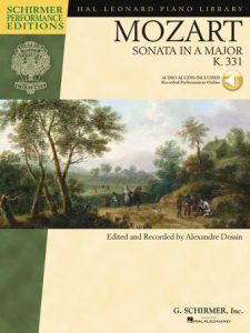 G SCHIRMER MOZART Piano Sonata In A Major K.331 Schirmer Performance Editions