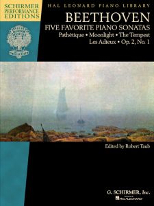 G SCHIRMER BEETHOVEN Five Favorite Piano Sonatas For Piano Solo