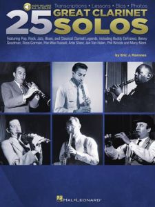 HAL LEONARD 25 Great Clarinet Solos By Eric J.morones Transcriptions/lessons/bios/photos