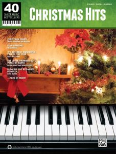 ALFRED CHRISTMAS Hits 40 Sheet Music Bestsellers Series For Piano/vocal/guitar