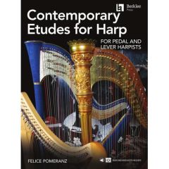 BERKLEE PRESS CONTEMPORARY Etudes For Harp For Pedal & Lever Harpists