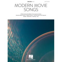HAL LEONARD MODERN Movie Songs For Big-note Piano