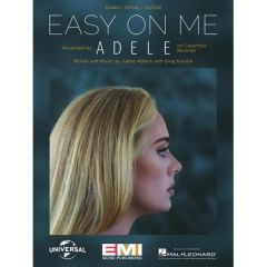 HAL LEONARD EASY On Me Recorded By Adele For Piano/vocal/guitar