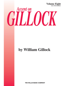 WILLIS MUSIC ACCENT On Gillock Volume 8 By William Gillock For Late Intermediate Piano Solo