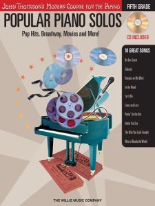 WILLIS MUSIC JOHN Thompson's Popular Piano Solos Fifth Grade Book/audio