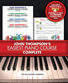 WILLIS MUSIC JOHN Thompson's Easiest Piano Course Complete Book 1-4 With Cd Boxed Set