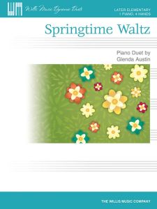 WILLIS MUSIC SPRINGTIME Waltz Later Elementary Piano Duet By Glenda Austin