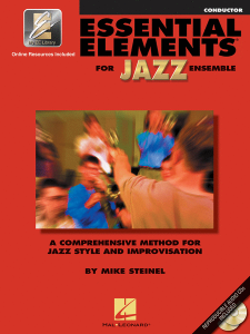 HAL LEONARD ESSENTIAL Elements For Jazz Ensemble - Conductor Score