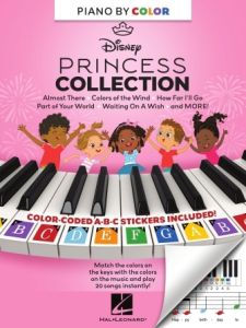 HAL LEONARD PIANO-BY-COLOR Disney Princess Collection