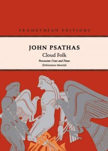 EDITION PETERS CLOUD Folk By John Psathas For Percussion Octet & Piano,performance Set