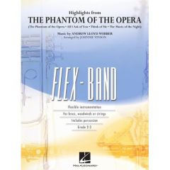 HAL LEONARD HIGHLIGHTS From The Phantom Of The Opera Concert Band Score & Parts