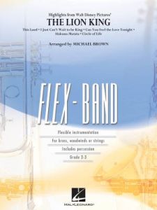 HAL LEONARD HIGHLIGHTS From The Lion King Flexband Level 2 - 3 Score & Parts