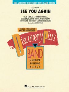 HAL LEONARD SEE You Again Score & Parts Arranged By Johnnie Vinson For Concert Band Level2