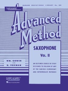 RUBANK RUBANK Advanced Method Saxophone Volume 2 By Howard Voxman & William Gower
