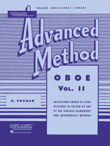 RUBANK RUBANK Advanced Method For Oboe Volume 2