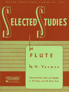 RUBANK H Voxman Rubandk Selected Studies For Flute Advanced Etudes Scales Arpeggios