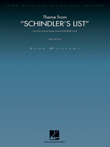 HAL LEONARD THEME From Schindler's List For Cello & Piano By John Williams