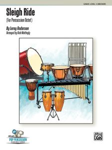 ALFRED SLEIGH Ride For Percussion Octet Arranged By Rick Mattingly For Grade 3