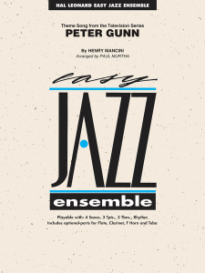HAL LEONARD PETER Gunn Arranged By Paul Murtha For Level 2